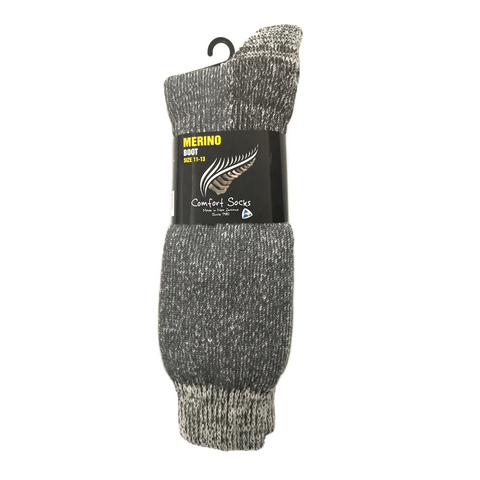 Comfort Merino Boot Sock Charcoal