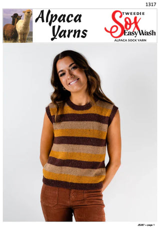 Striped Vest Pattern 1317
