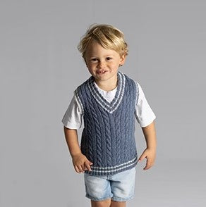 Child's Cable Vest Pattern 1322