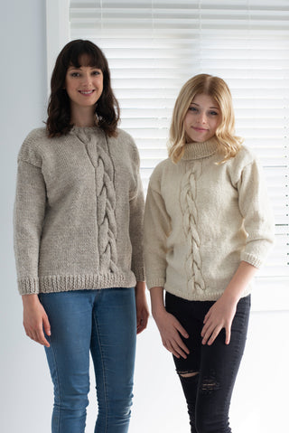 Cable Accent Sweater Pattern N1521