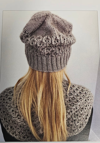 Lace Cowl and Beanie N1766 DK/8ply Leaflet