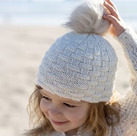 Toddler Pom Pom Beanie 1940