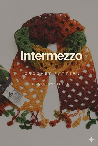 Jenny Brown Intermezzo Scarf Pattern PDF