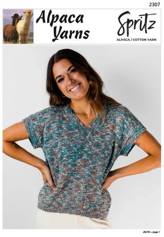 Spritz V Neck Loose Vest Pattern 2307