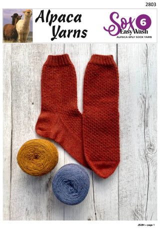 Textured Sock Pattern 2803