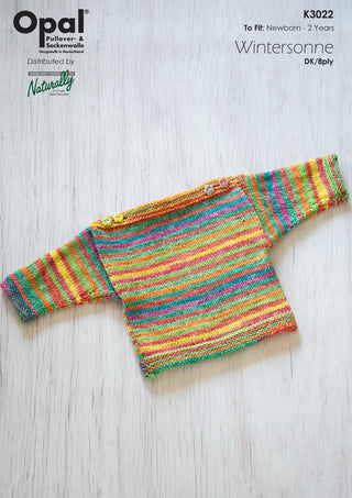 Child's Boat Neck Sweater Pattern K3022