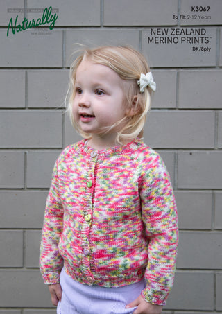 Child's Knitted Cardigan Pattern K3067