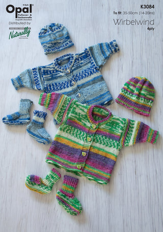 Jacket, Hat and Booties K3084
