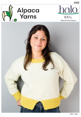 Sweater with Contrast Bands 3300 Halo DK Digital PDF