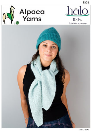Beanie and Scarf 3301 Halo DK Digital PDF