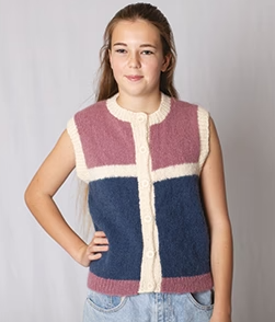 Child's Block Stripe Vest Pattern 3313