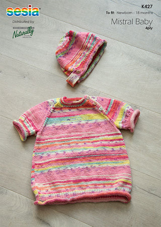Baby Tunic and Hat Pattern K427