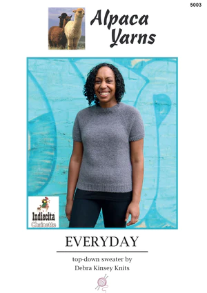Everyday Top Down Short Sleeve Sweater By Deborah Kinsey 5003