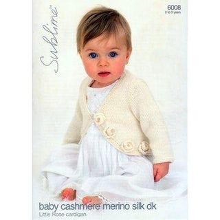 Baby Rose Cardigan Pattern 6008