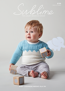 Baby Textured Intarsia Pullover 6138