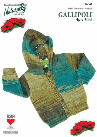 Baby Hooded Jacket Pattern K798