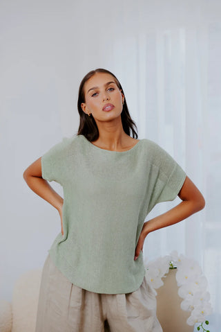 Horizontal Knit Top