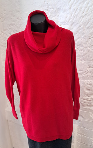 Cashmere/Wool Drop Neck Jumper