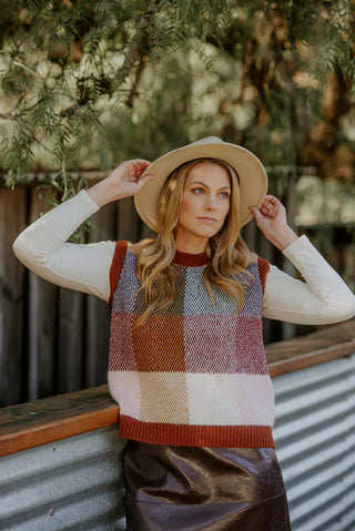 Birdseye Check Vest