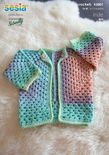 Crochet Baby Cardigan Pattern K3001