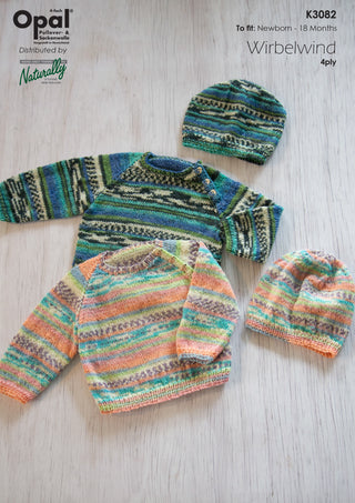 Raglan Sweater and Hat K3082