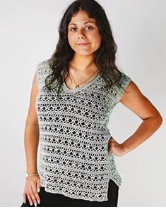 V-Neck Crochet Top Pattern 2030