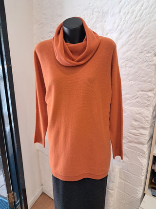 Cashmere/Wool Drop Neck Jumper