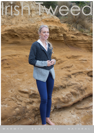 Two Colour Cardigan Pattern CY004
