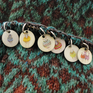 Knitting Stitch Markers (Set of 6)