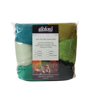 Corriedale Sliver Pack 7 colours