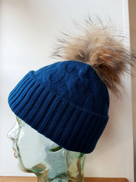 Cashmere Pom Pom Hat