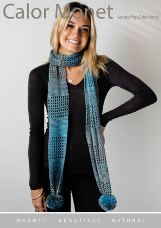 Gumleaf Crochet Scarf Pattern CY211