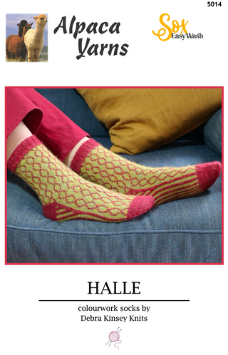 Halle Colourwork Socks by Debra Kinsey 5014