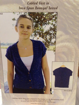 Cable Vest Pattern 1202