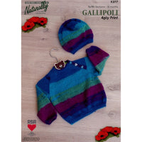 Baby Raglan Sweater and Hat K377
