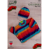 Baby Poncho and Hat Pattern K380