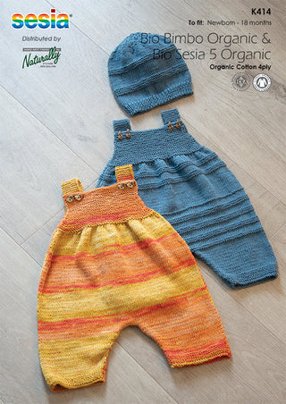 Baby Romper and Hat Patterns K414