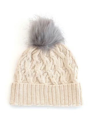 Mabel Aran Cable Beanie