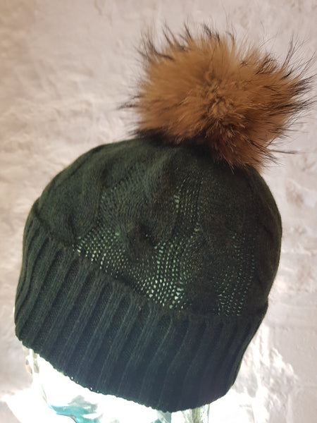 Cashmere Pom Pom Hat