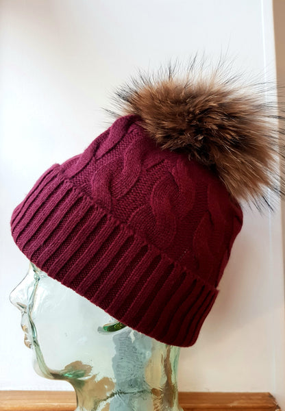 Cashmere Pom Pom Hat