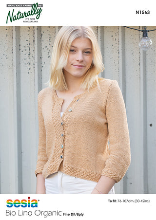 3/4 Sleeve Cardi Pattern N1563