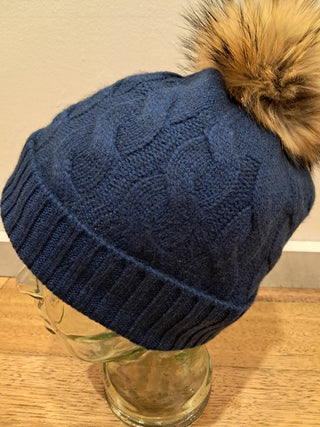 Cashmere Pom Pom Hat