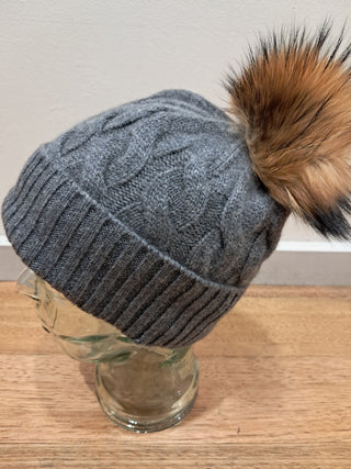 Cashmere Pom Pom Hat