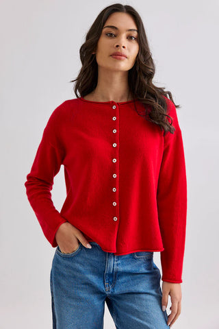 Reverse Button Cardi