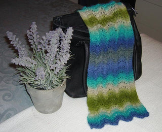 Jenny Brown Scallop Scarf Pattern