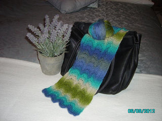 Jenny Brown Scallop Scarf Pattern