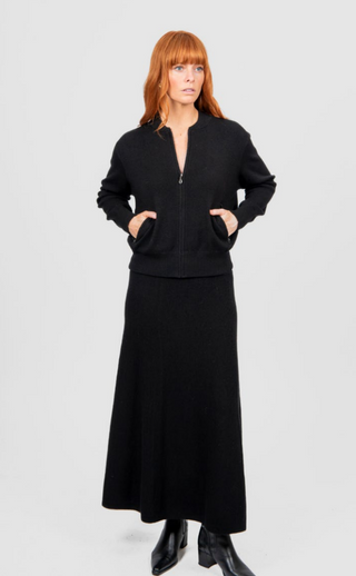 Flared Skirt with Wide Band
