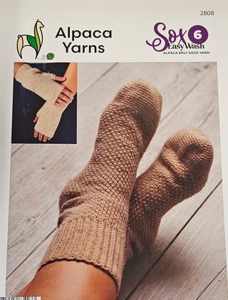 Crochet Sock and Handwarmer Pattern 2808