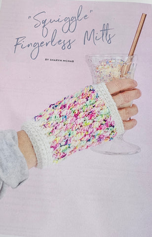 Project Kit - Fingerless Mitts Crocheted.