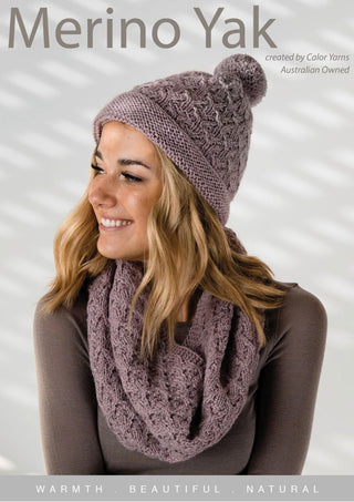 Textured Hat and Cowl Pattern CY256